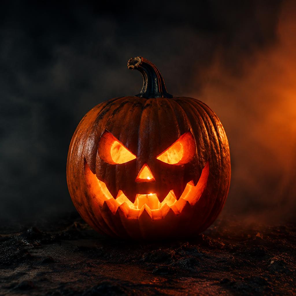 Glowing Jack-o-Lantern