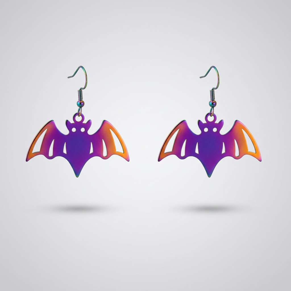 Gradient Bat Earrings