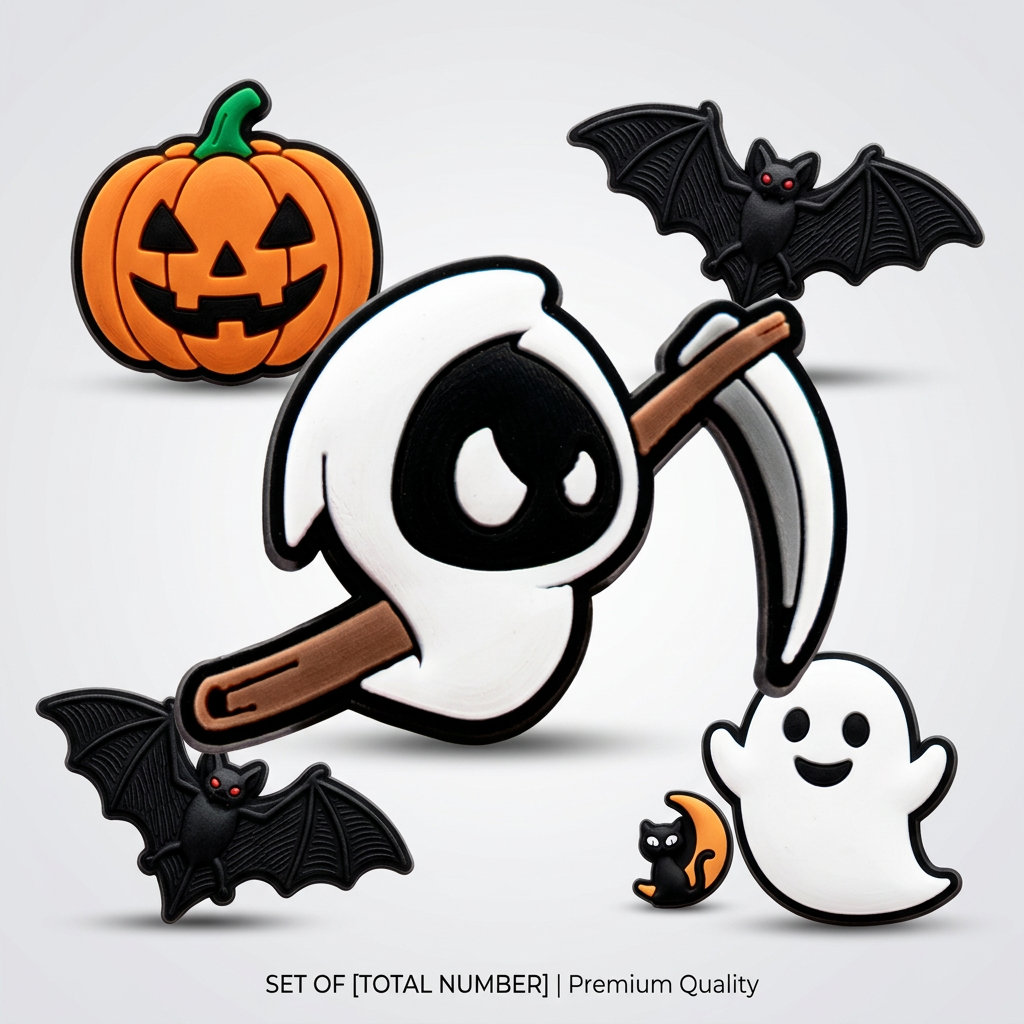 Spooky Shoe Charms Set