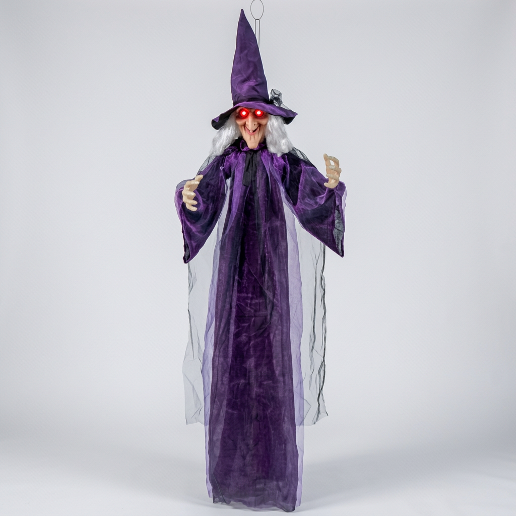 Animated Hanging Witch with Voice