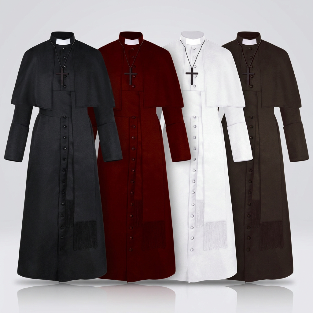 Medieval Priest Cosplay Costume